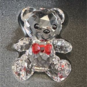 SWAROVSKI KRIS BEAR I AM BIG NOW & LARGE BEAR Crystal Figures w boxes Lot of 2